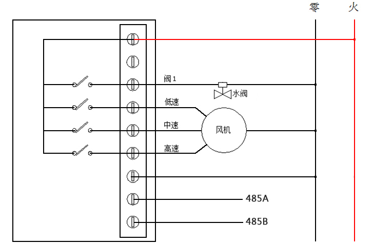 485温控器接线图